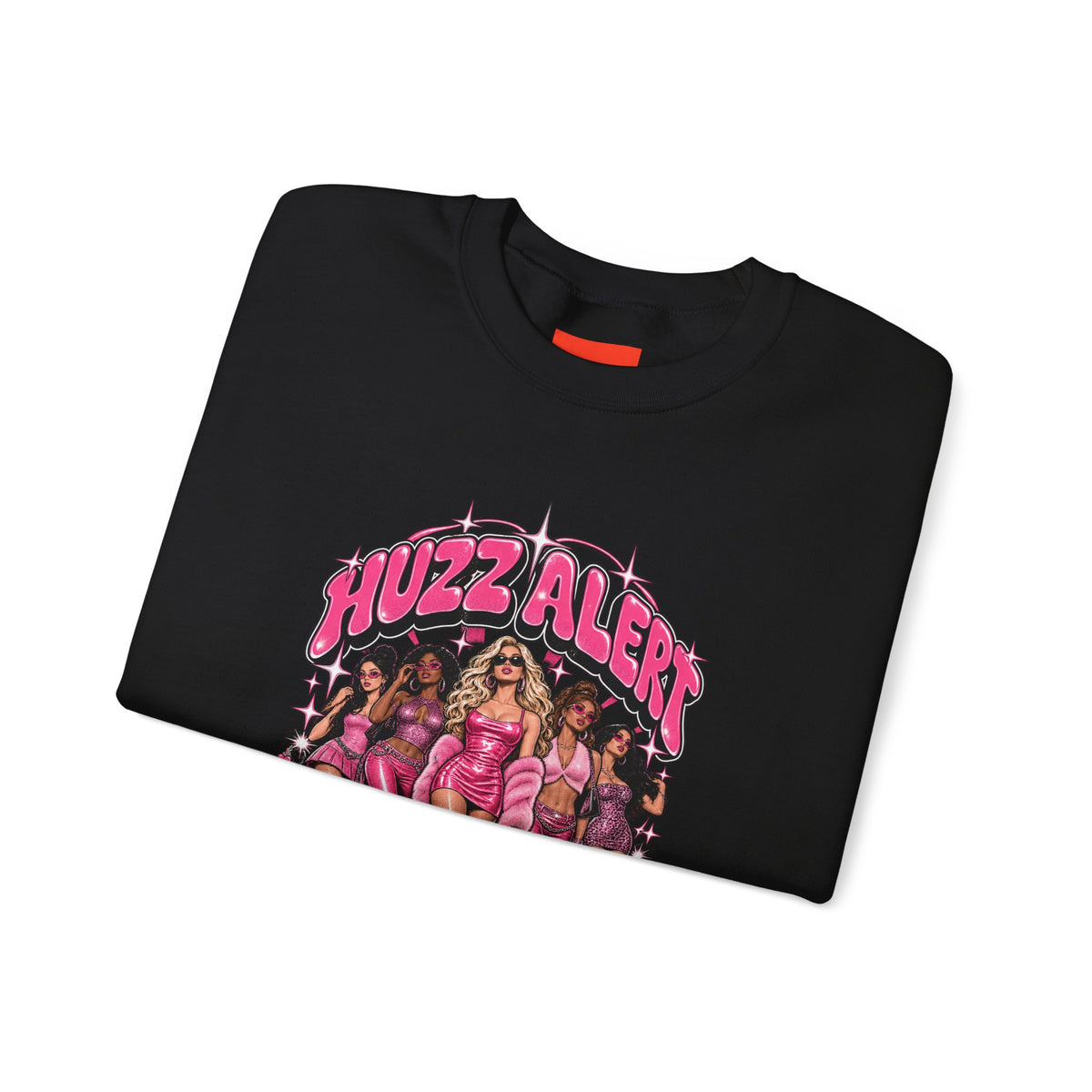 HUZZ ALERT Funny General Distressed Print Sweatshirt