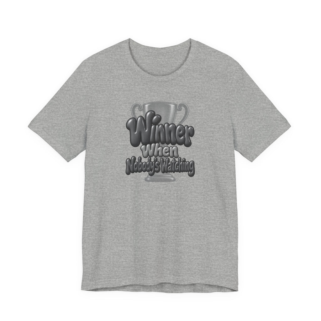 Winner When Nobody’s Watching Funny Introvert T-Shirt