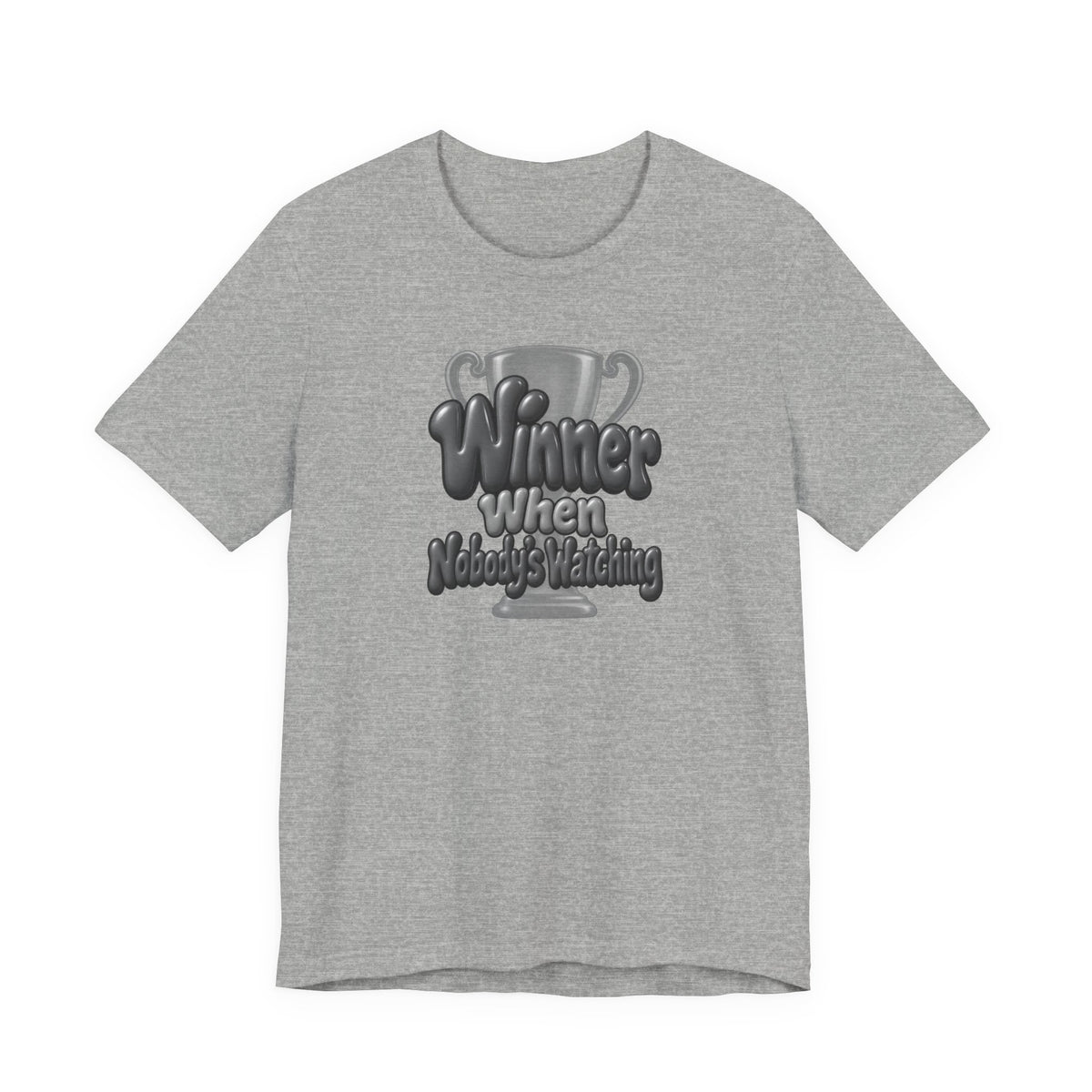Winner When Nobody’s Watching Funny Introvert T-Shirt