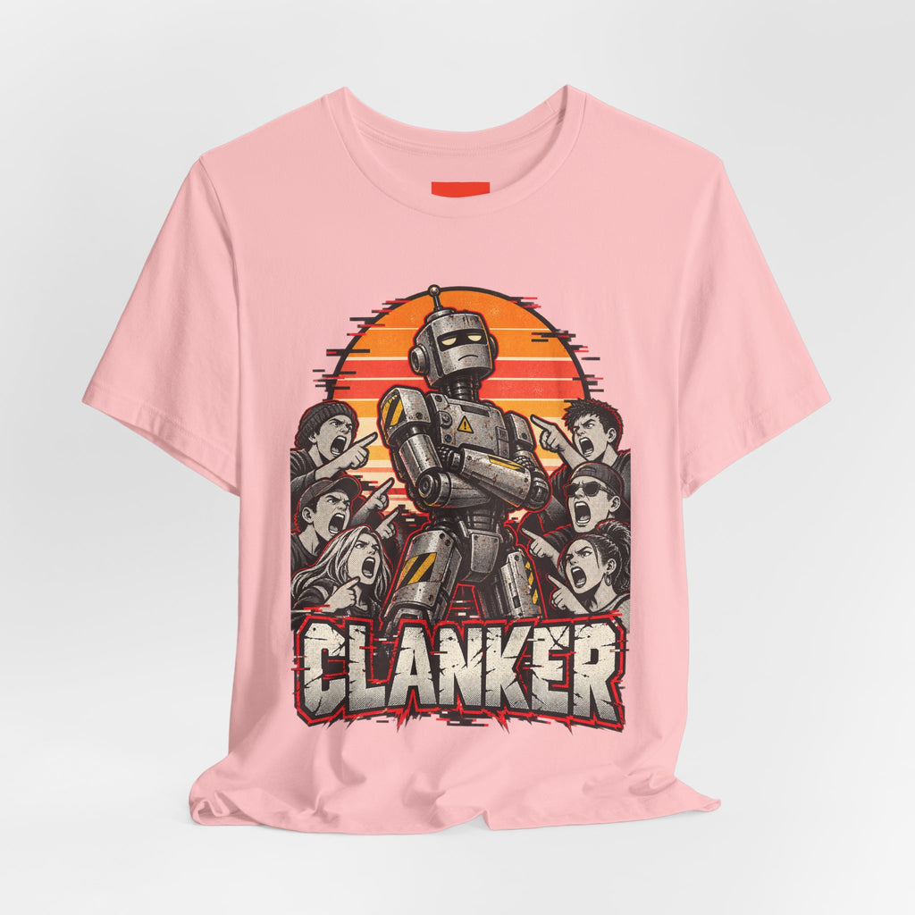 CLANKER Funny General Distressed Print T-Shirt