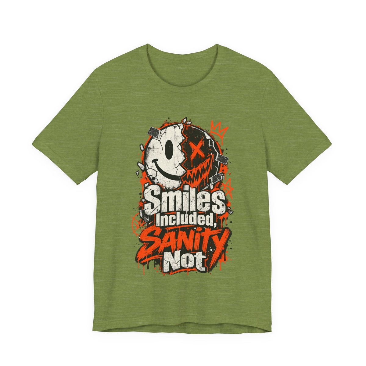 Smiles Included, Sanity Not Funny Sarcastic T-Shirt