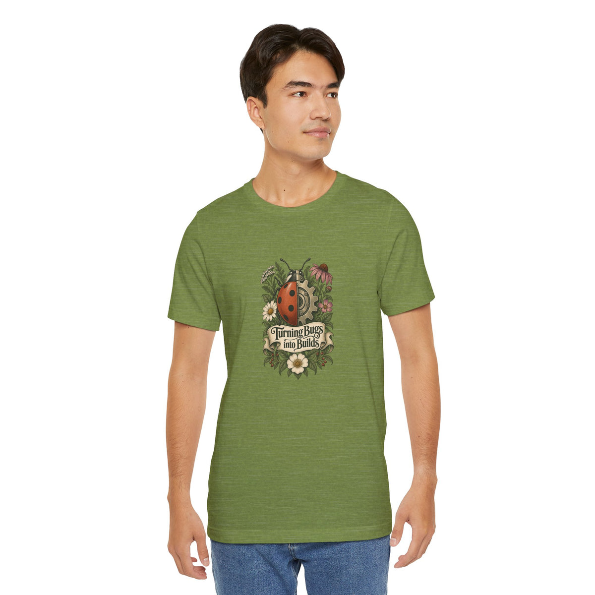 Turning Bugs into Builds Funny Programmer T-Shirt