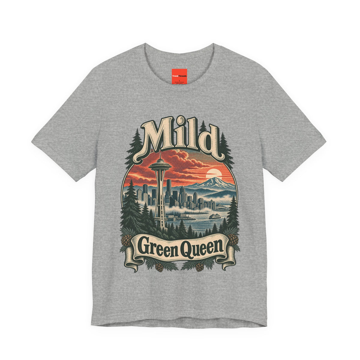 Mild Green Queen Funny Sarcastic Retro T-Shirt