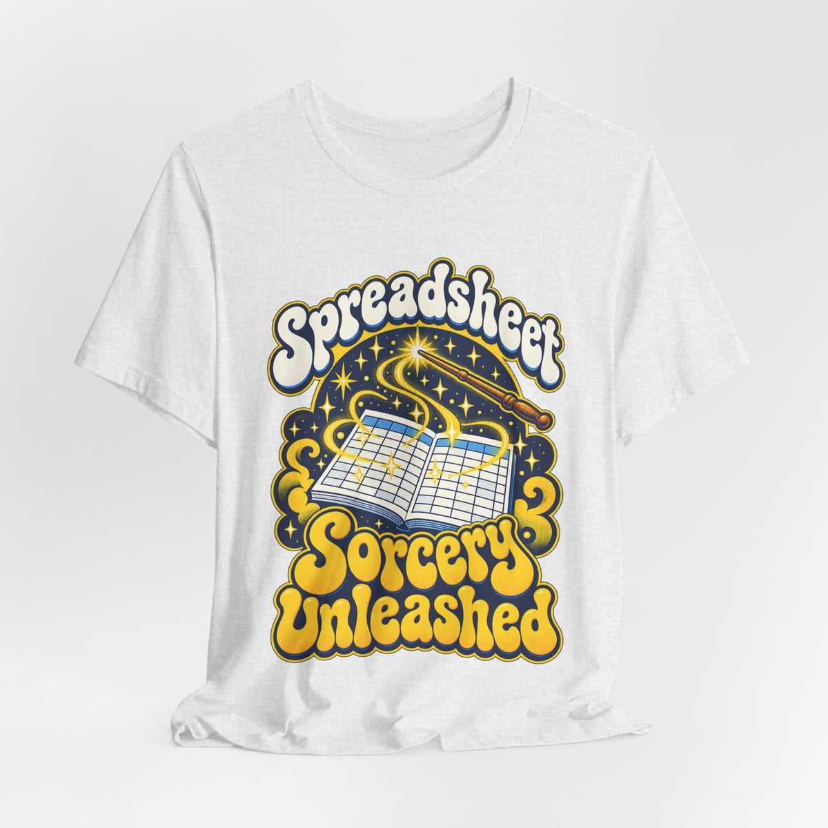 Spreadsheet Sorcery Unleashed Funny Office Humor T-Shirt