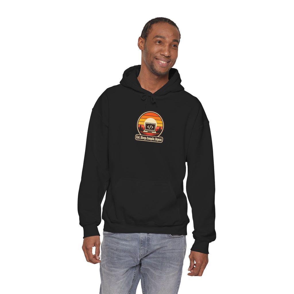 Eat Sleep Compile Repeat Funny Programmer Hoodie