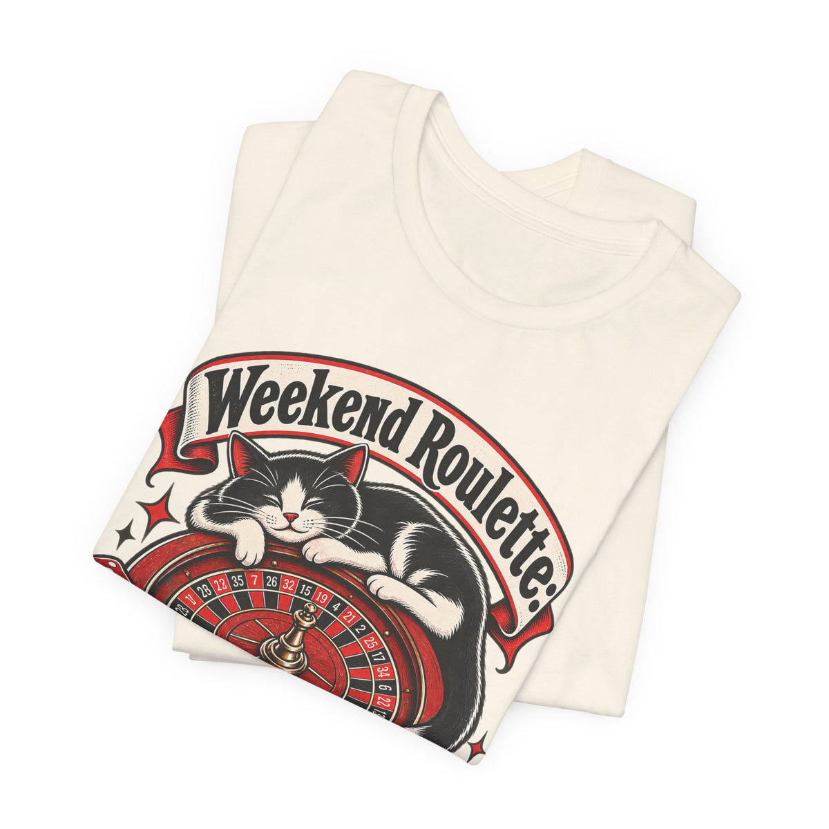 Weekend Roulette: Spin or Nap? Funny Casual Gambler T-Shirt