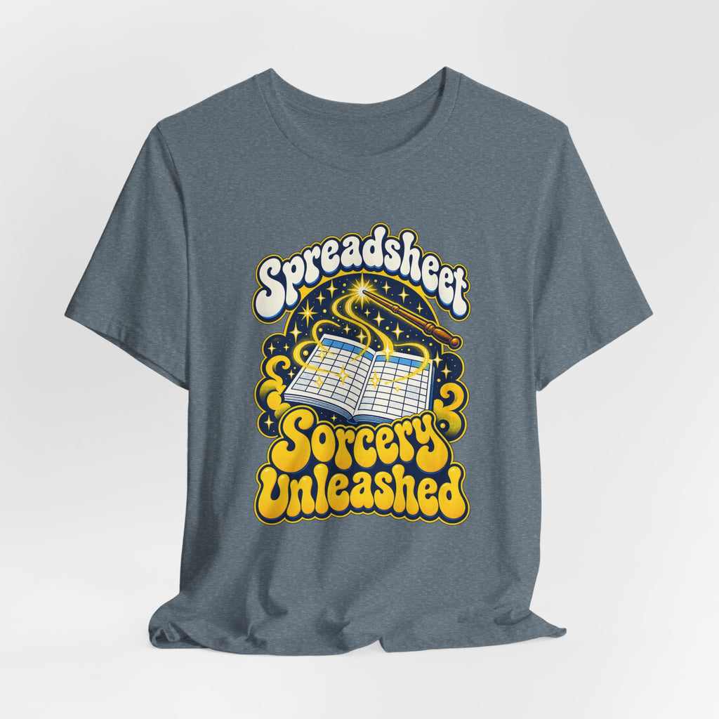 Spreadsheet Sorcery Unleashed Funny Office Humor T-Shirt
