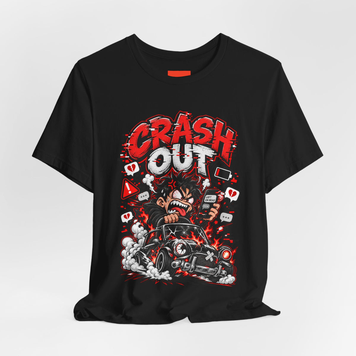 CRASH OUT Funny Streetwear T-Shirt