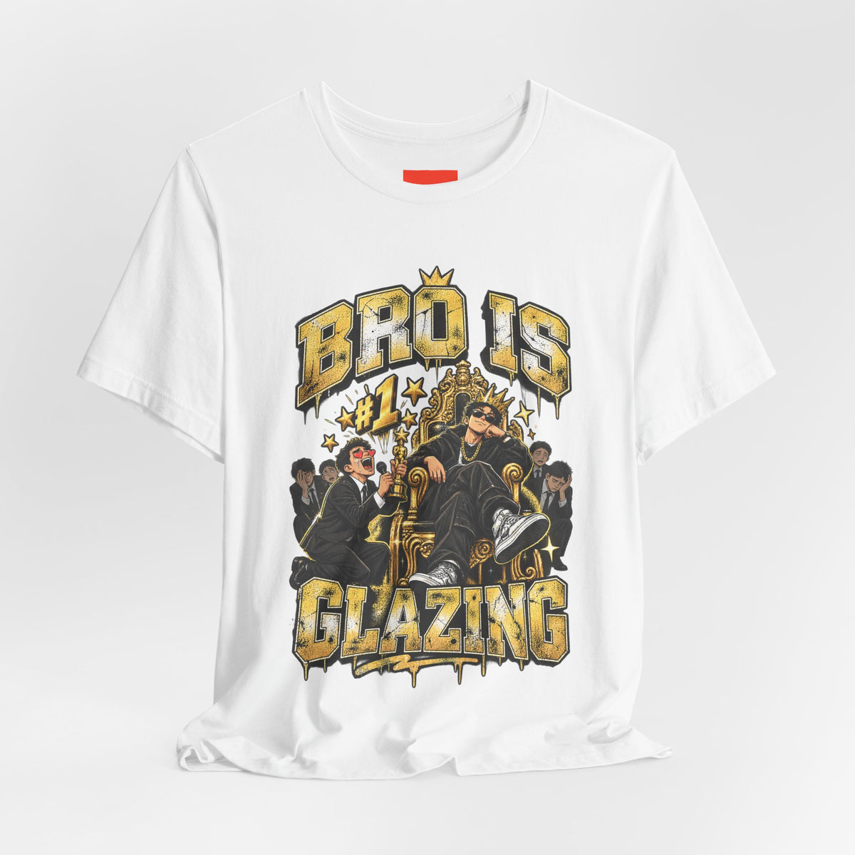 BRO IS GLAZING Funny Streetwear T-Shirt