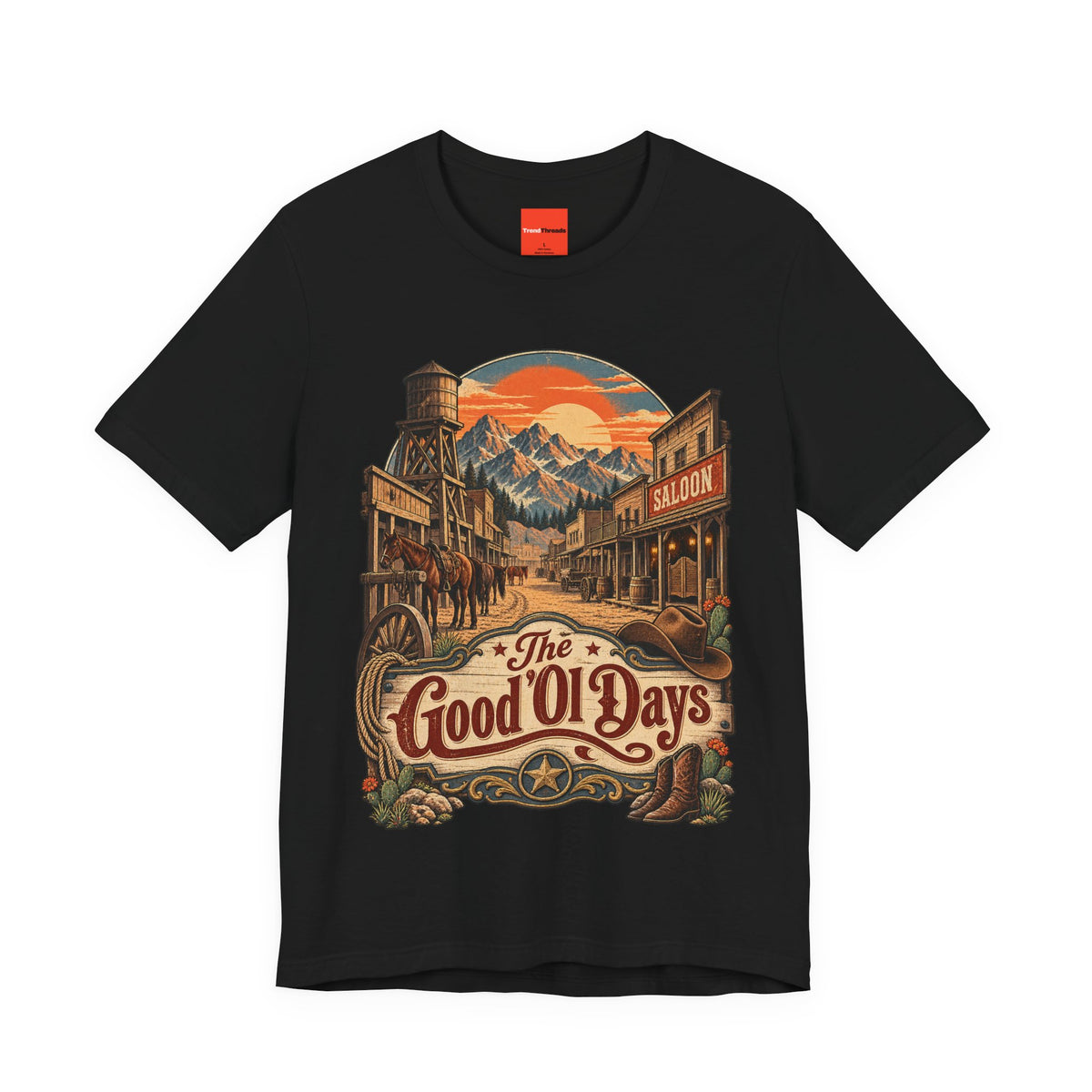 The Good 'Ol Days Funny Western Ranch T-Shirt