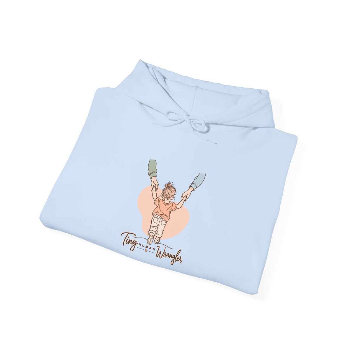 Tiny Human Wrangler Funny Parent Hoodie