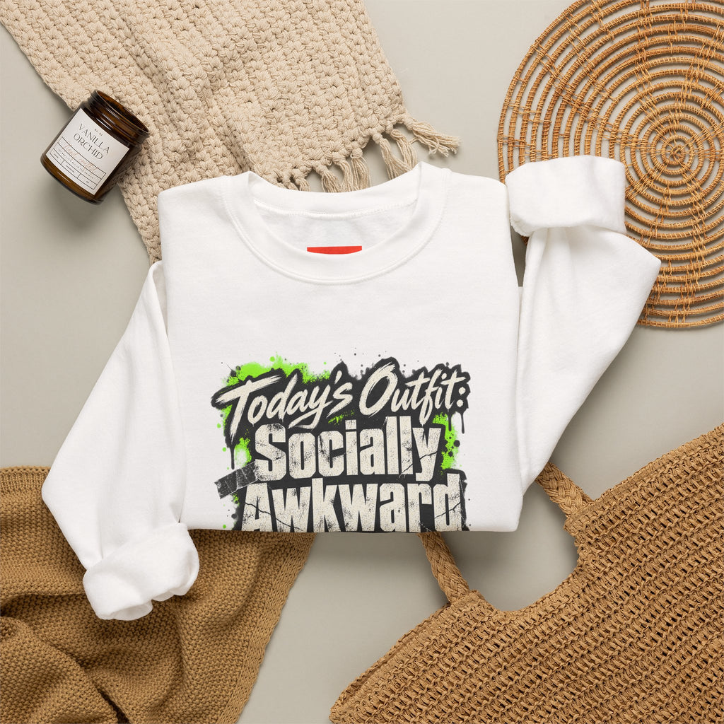 Today’s Outfit: Socially Awkward Armor Funny Introvert Sweatshirt
