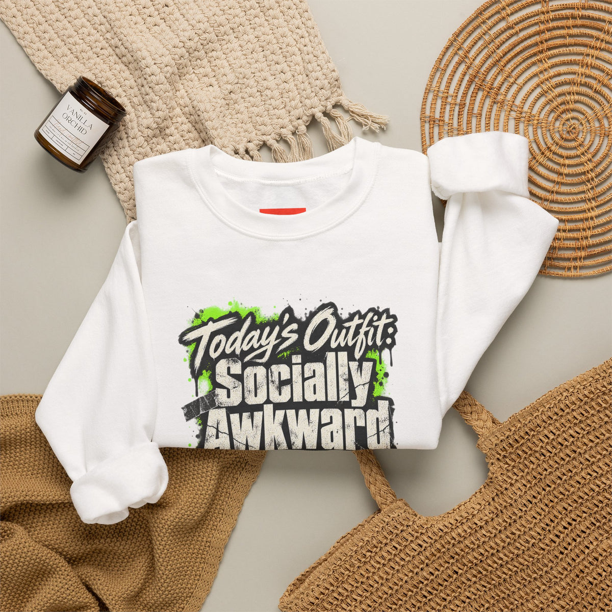 Today’s Outfit: Socially Awkward Armor Funny Introvert Sweatshirt