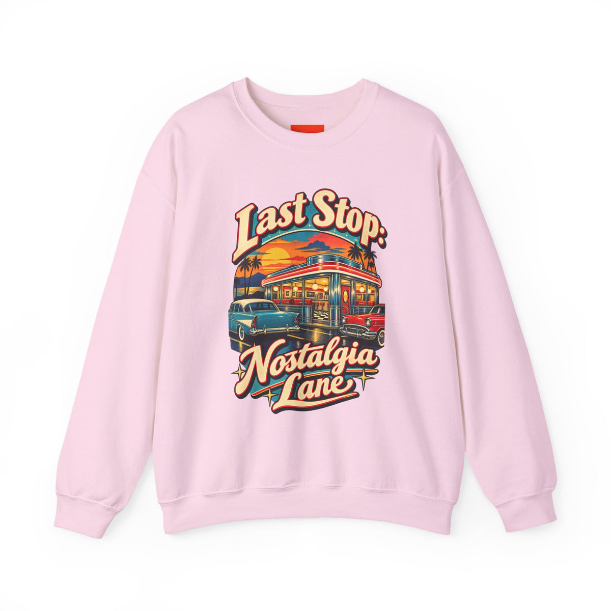 Last Stop: Nostalgia Lane Funny Retro Vintage Sweatshirt