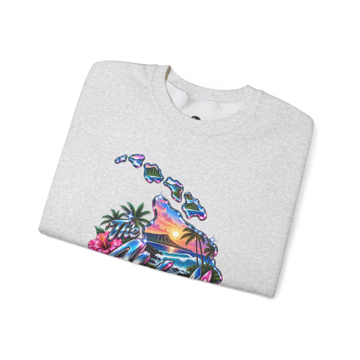 The Aloha State Funny Minimalist Typography Sweatshirt