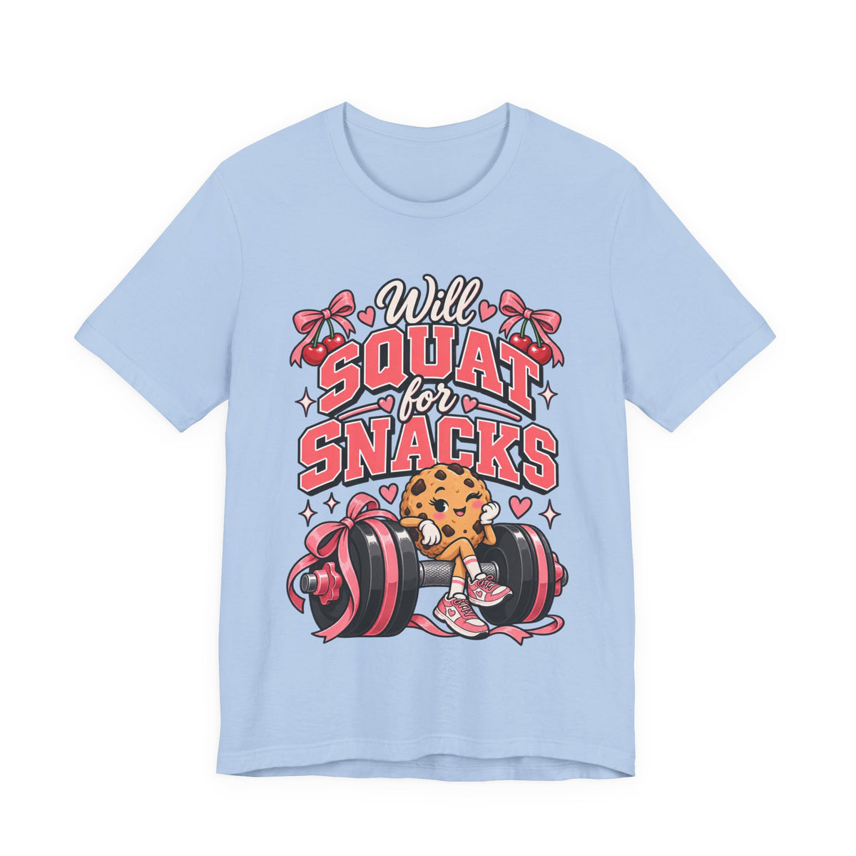 Will Squat for Snacks Funny Fitness T-Shirt
