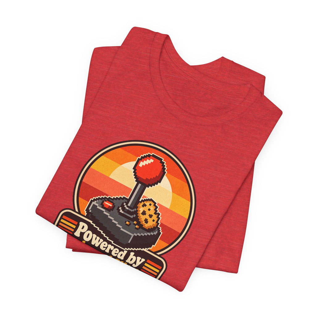 Powered by Snacks and Glitches Funny Gamer T-Shirt