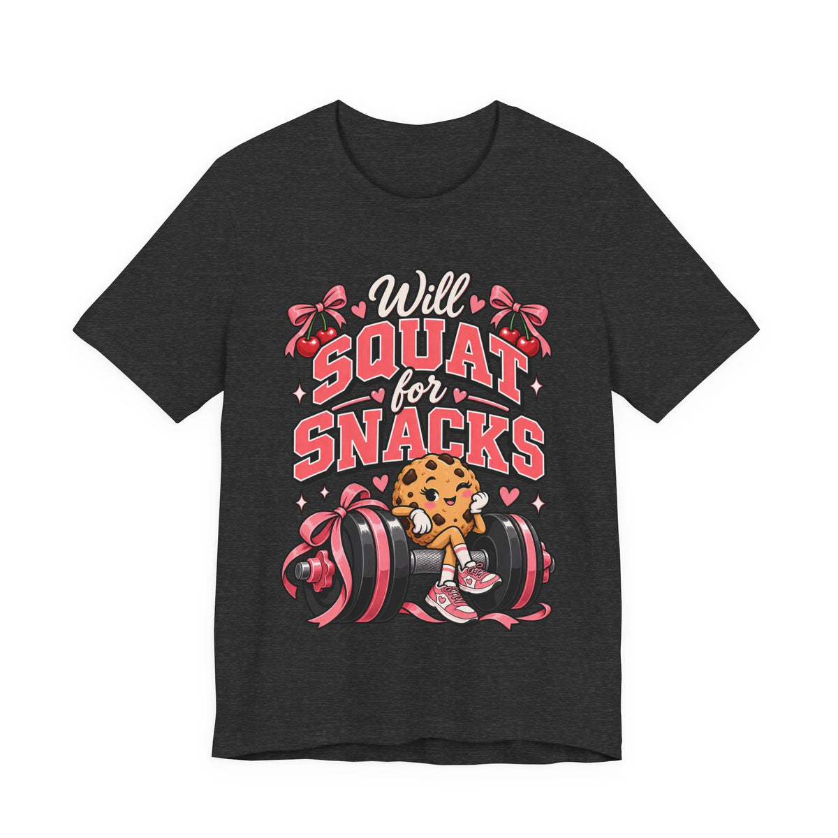 Will Squat for Snacks Funny Fitness T-Shirt