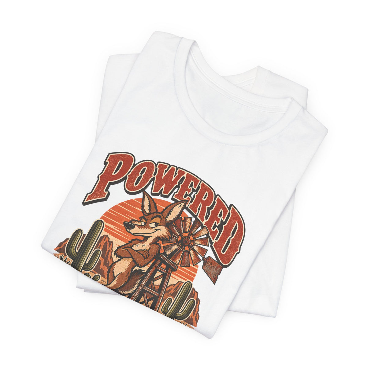 Powered By Passive Aggression Funny Western Ranch T-Shirt