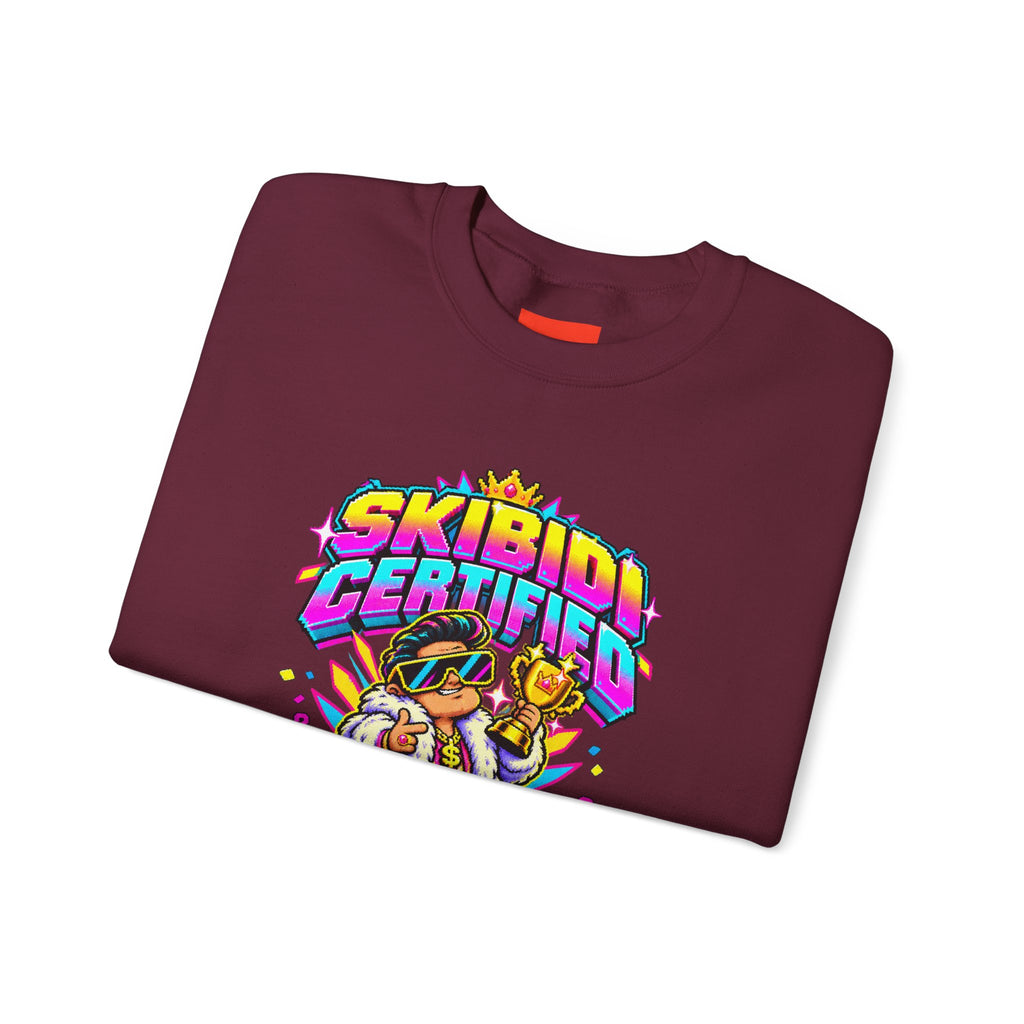 SKIBIDI CERTIFIED Funny Y2K Sweatshirt