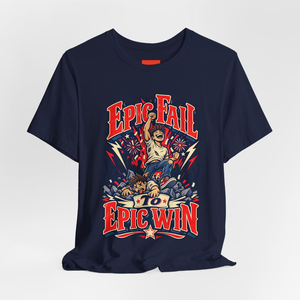 Epic Fail To Epic Win Funny Self-Deprecating T-Shirt
