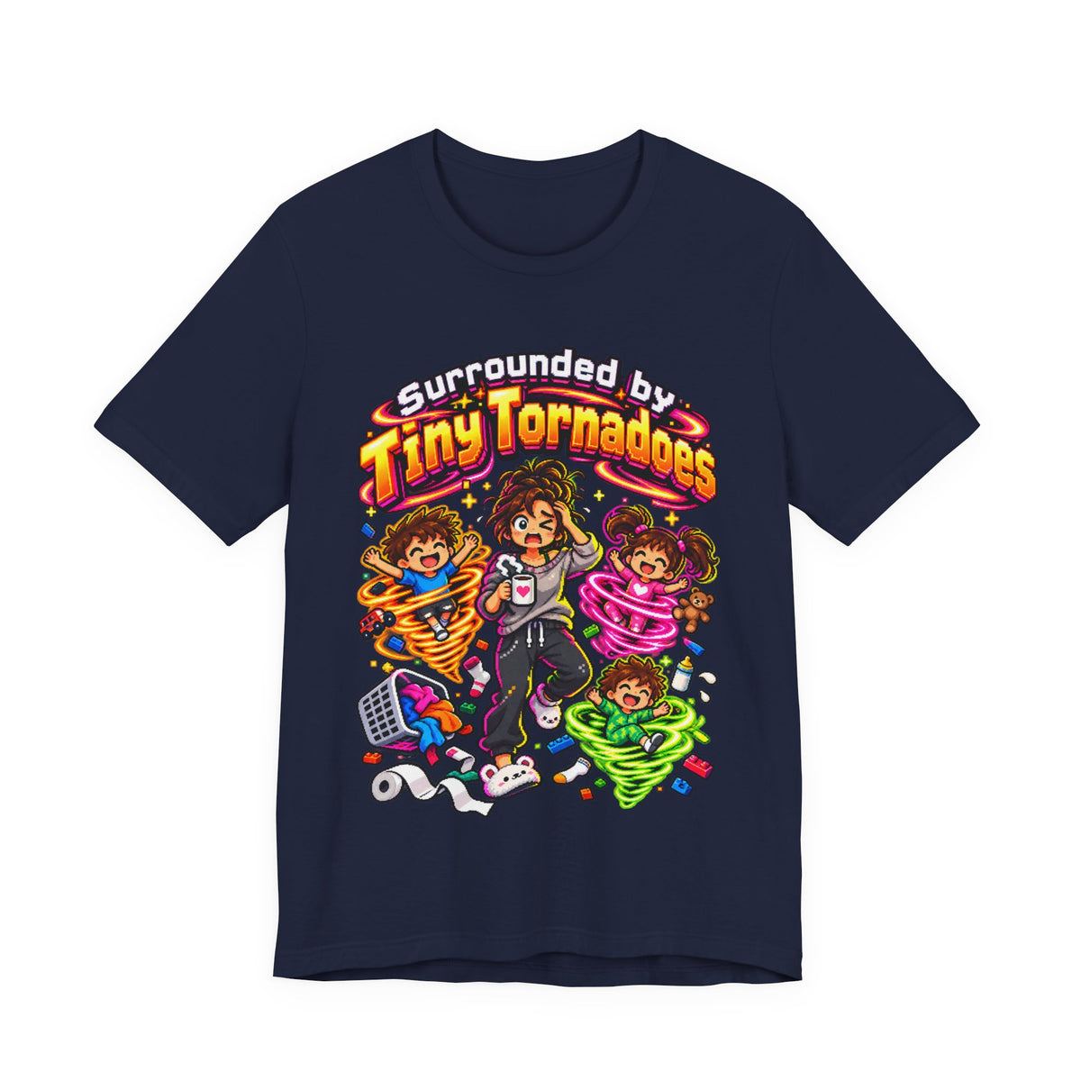 Surrounded by Tiny Tornadoes Funny Parent T-Shirt