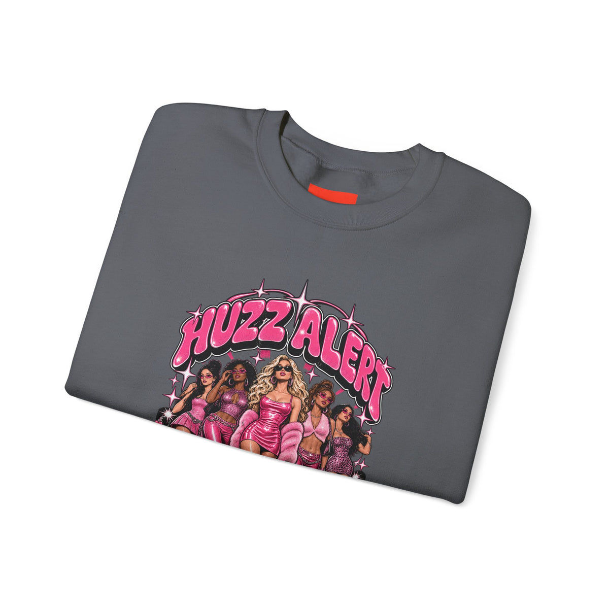 HUZZ ALERT Funny General Distressed Print Sweatshirt