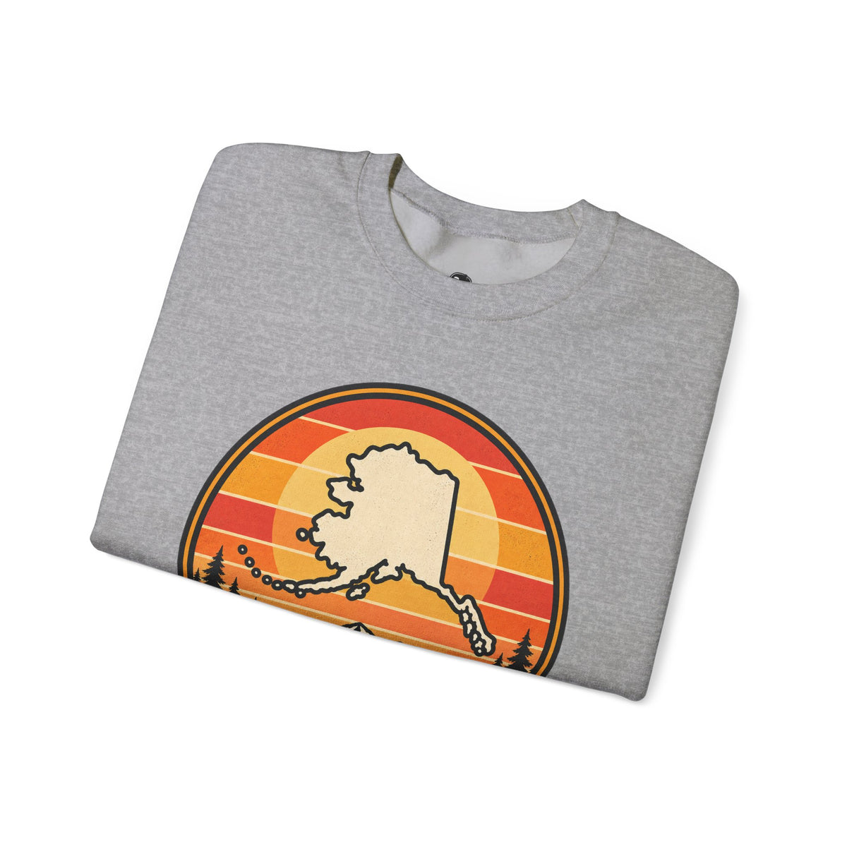 The Last Frontier Funny Minimalist Typography Sweatshirt