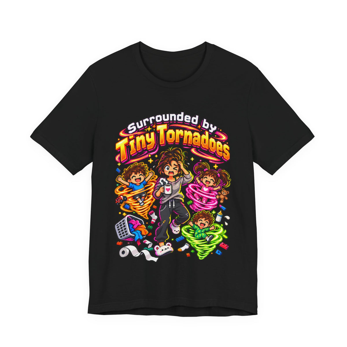 Surrounded by Tiny Tornadoes Funny Parent T-Shirt