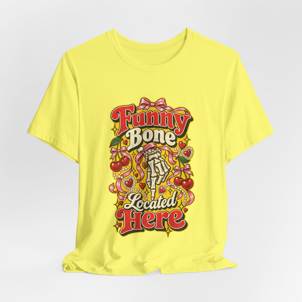 Funny Bone Located Here Funny Sarcastic T-Shirt
