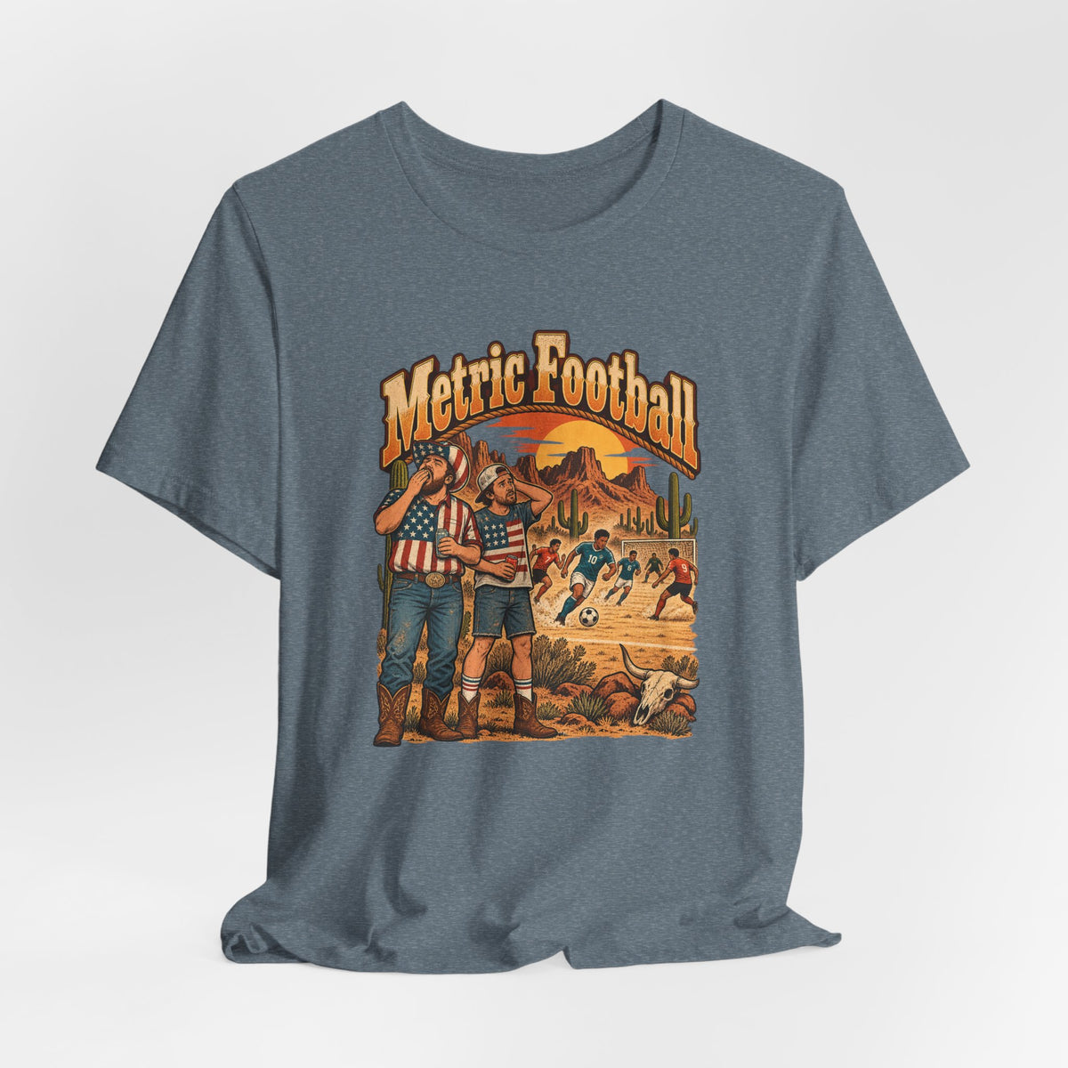 Metric Football Funny Western Ranch T-Shirt