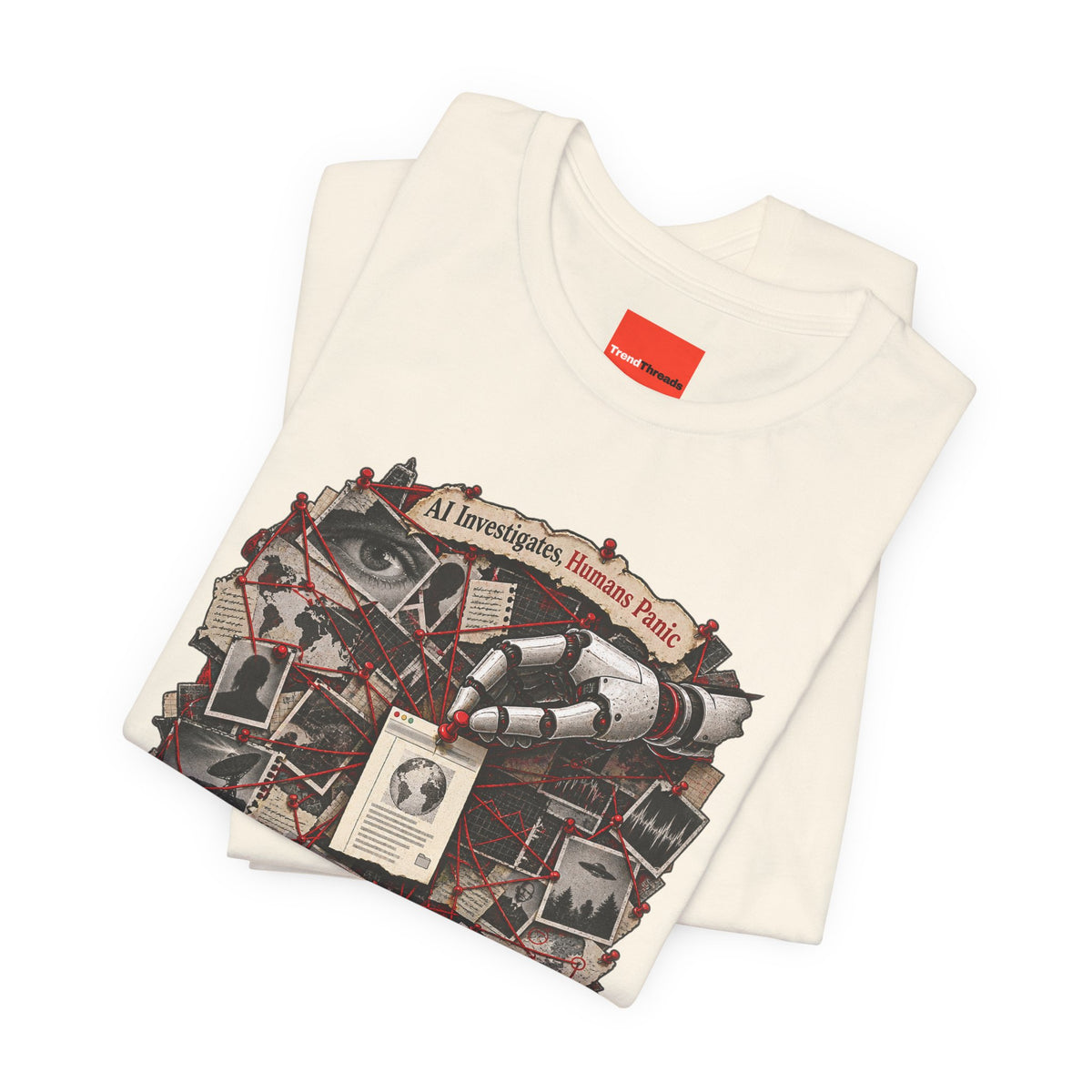 AI Investigates, Humans Panic Funny Programmer T-Shirt