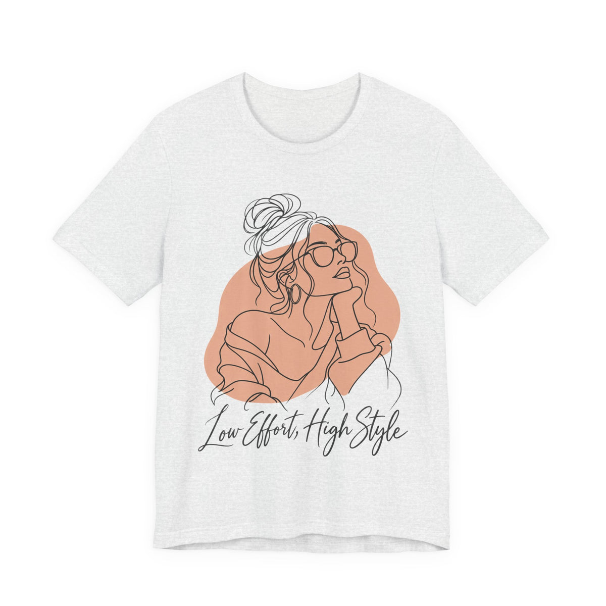 Low Effort, High Style Funny Minimalist T-Shirt