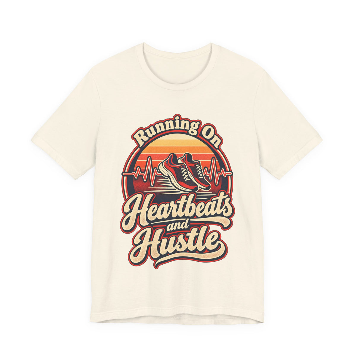 Running On Heartbeats and Hustle Funny Nurse T-Shirt