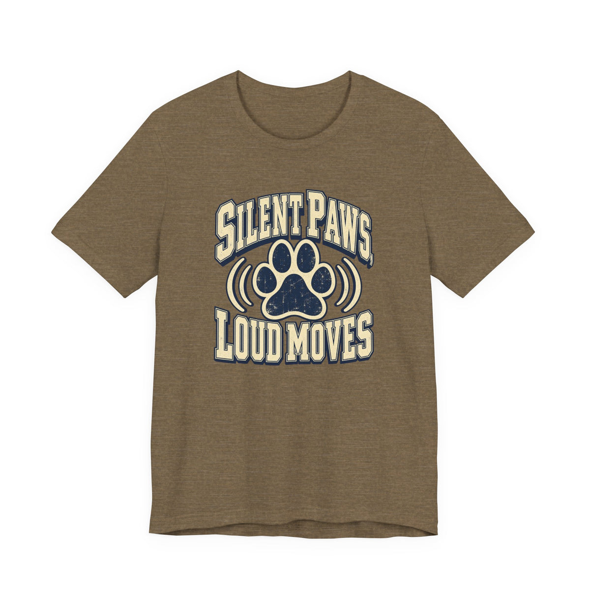 Silent Paws, Loud Moves Funny Cat Lover T-Shirt