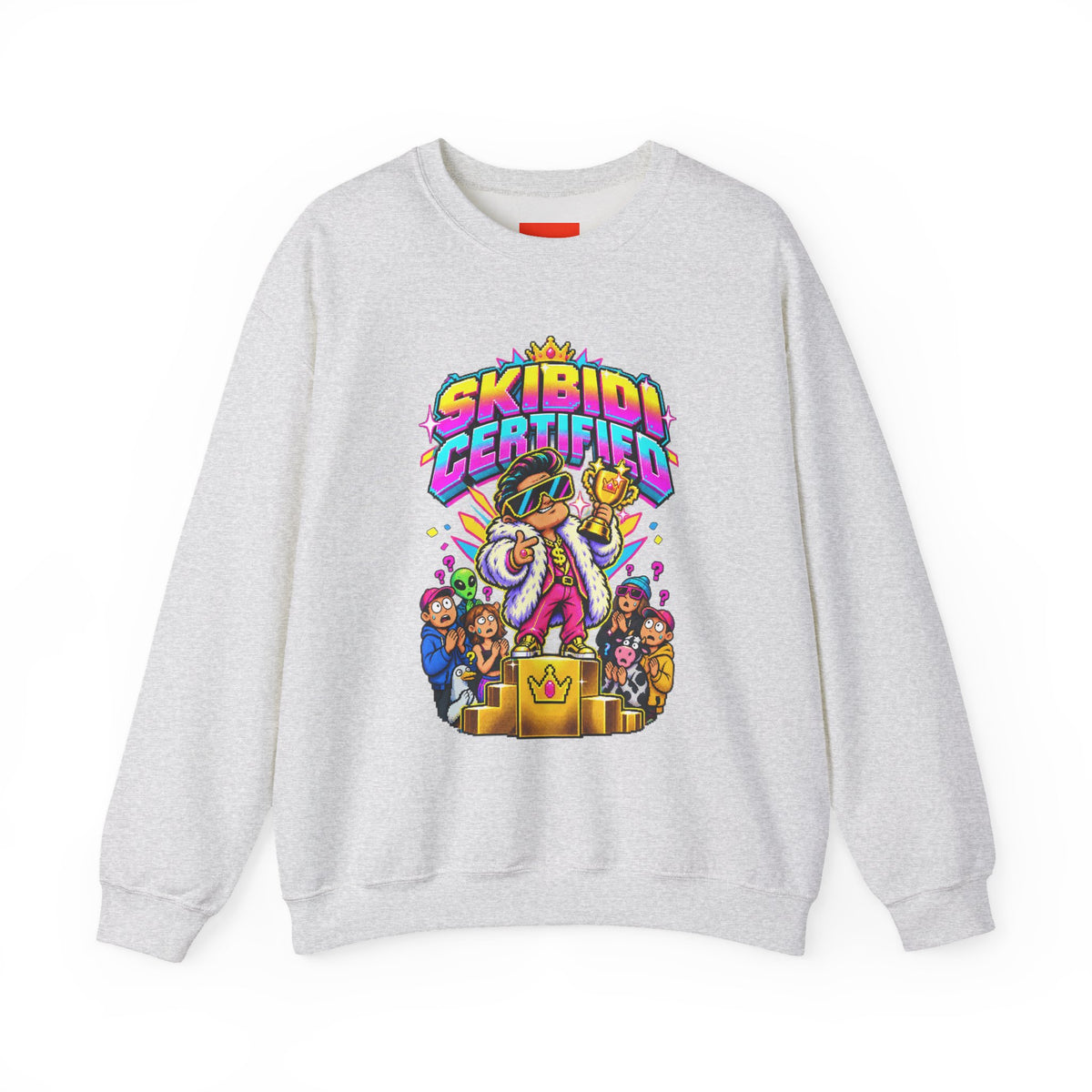 SKIBIDI CERTIFIED Funny Y2K Sweatshirt
