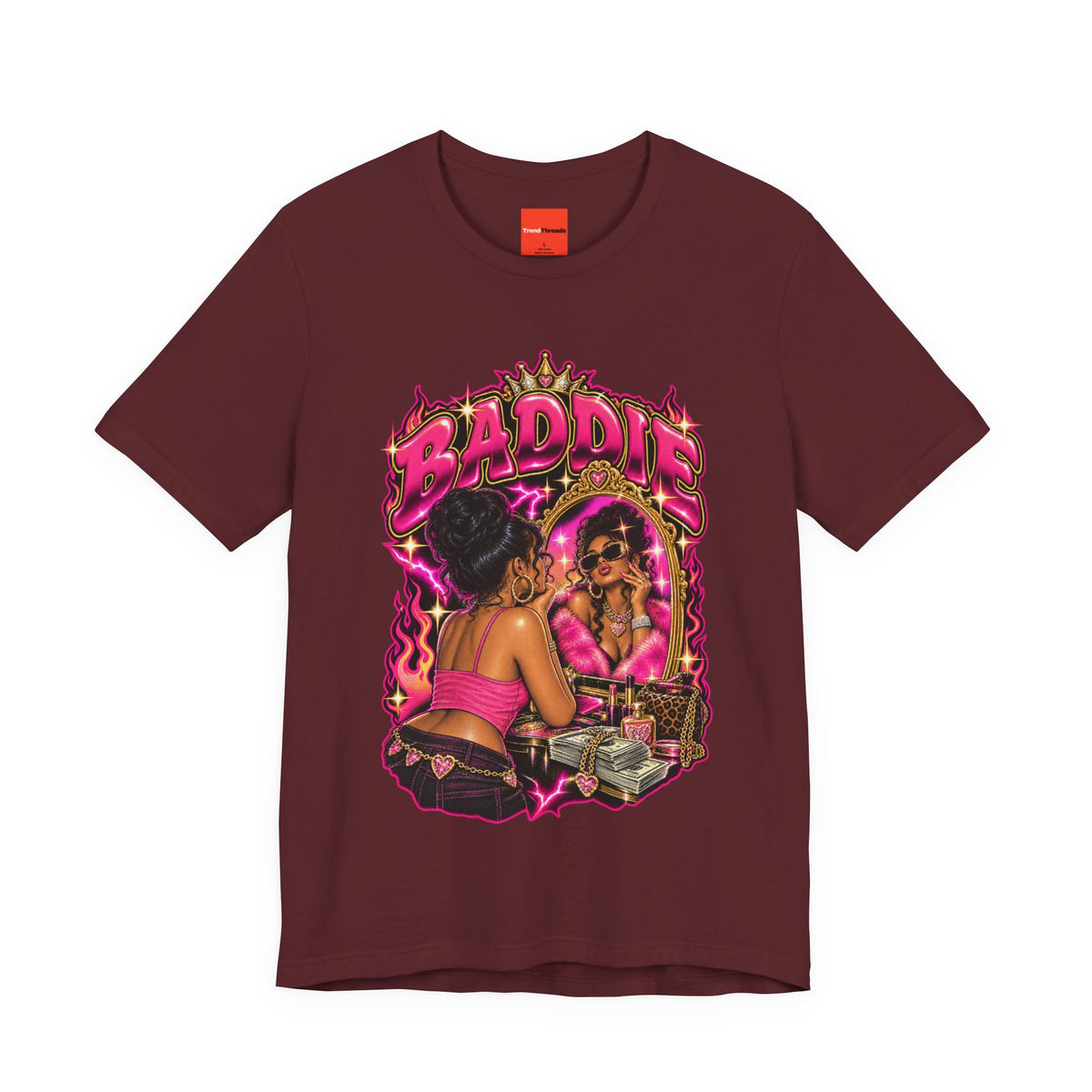 BADDIE Funny Retro Vintage T-Shirt