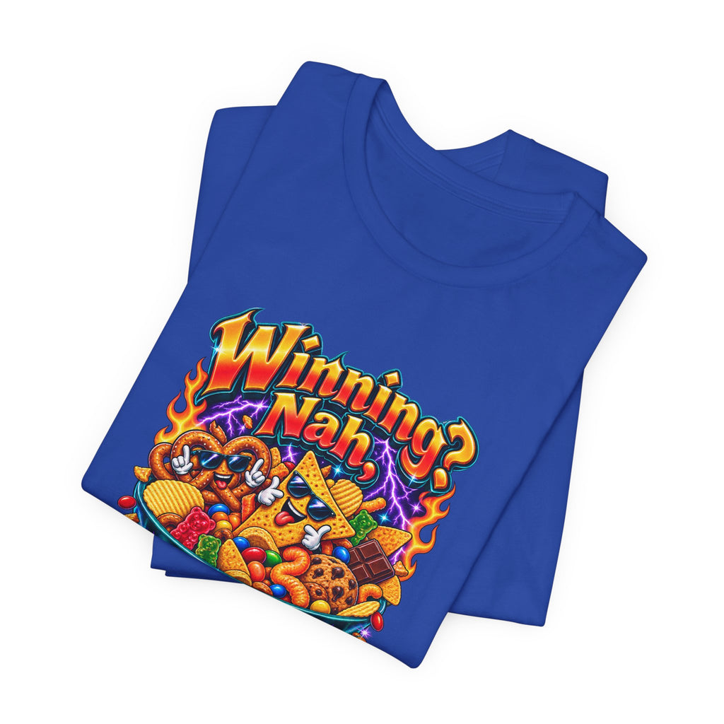 Winning? Nah, I’m Here for Snacks Funny Casual Party T-Shirt