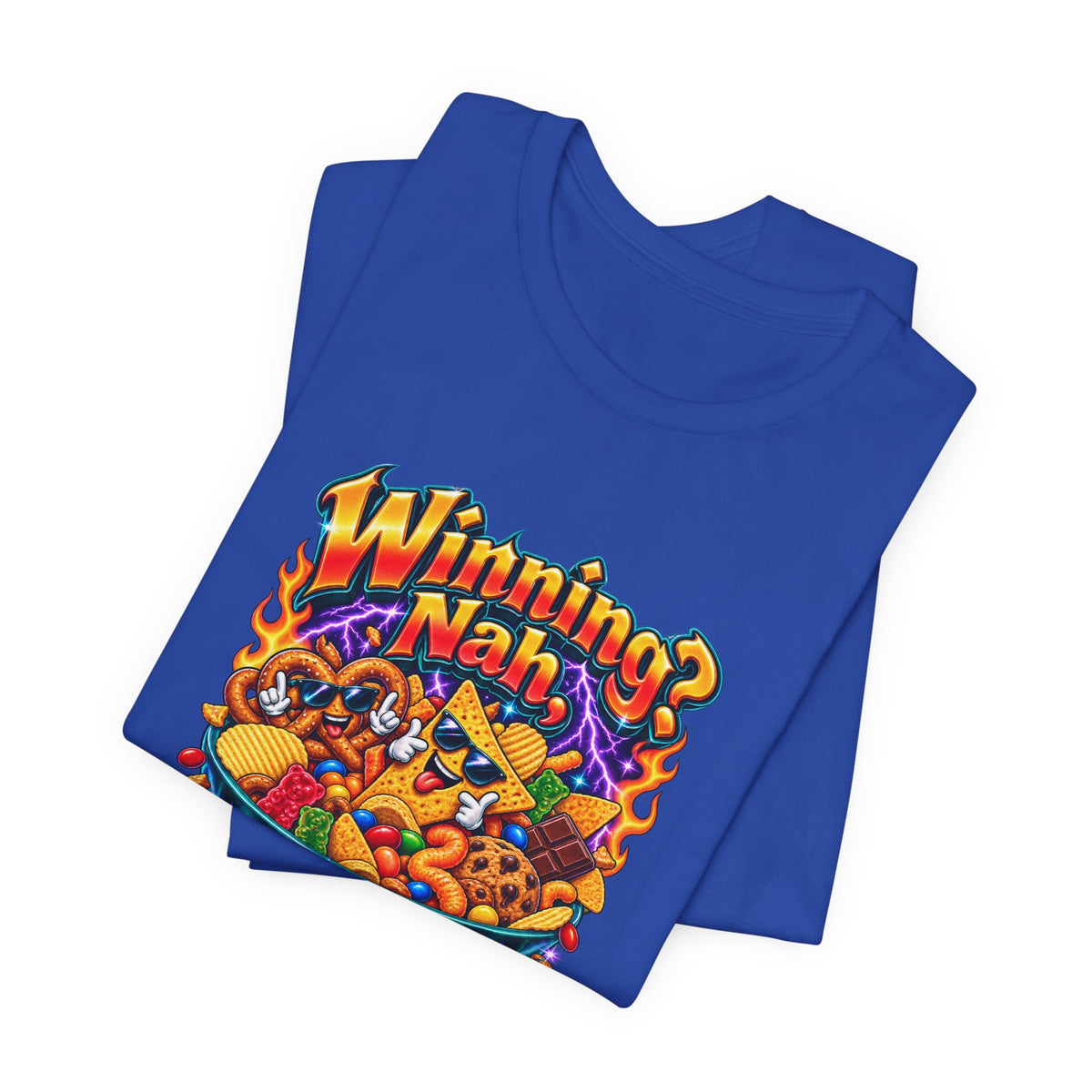 Winning? Nah, I’m Here for Snacks Funny Casual Party T-Shirt
