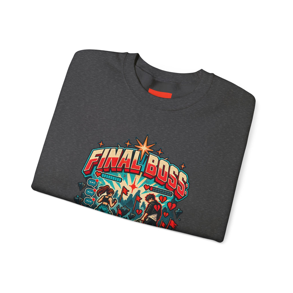 FINAL BOSS: MY EX Funny Retro Vintage Sweatshirt