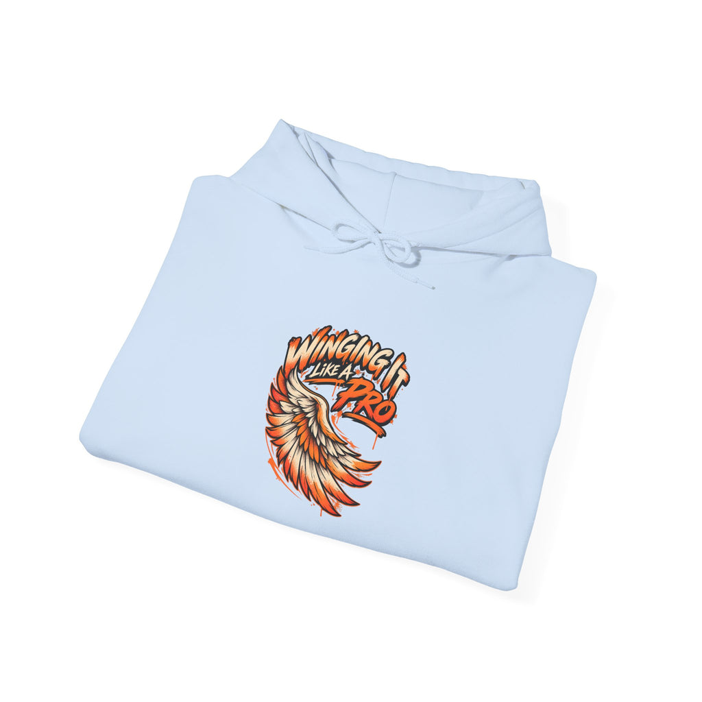 Winging It Like A Pro Funny Self-Deprecation Hoodie