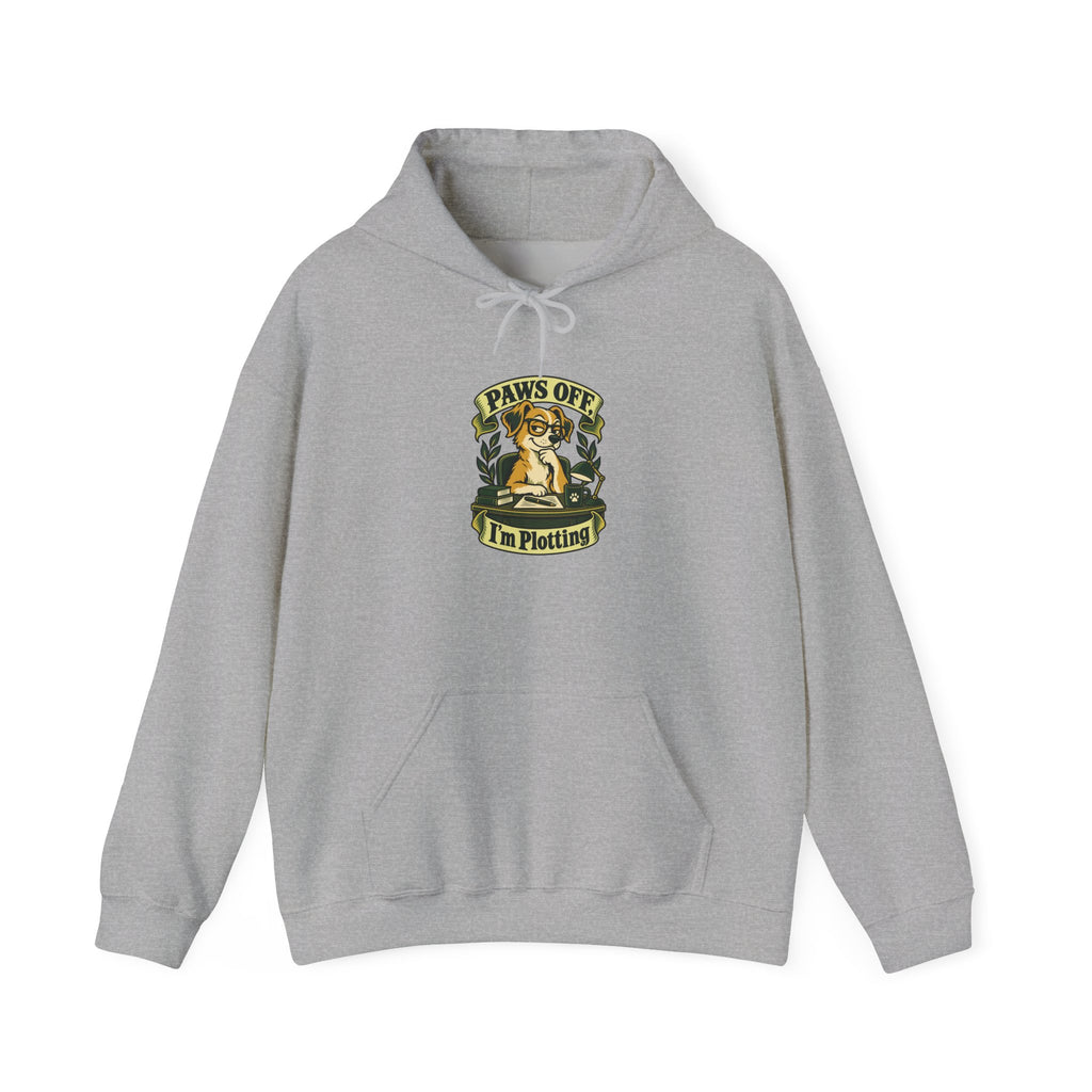 Paws Off, I’m Plotting Funny Pet Humor Hoodie