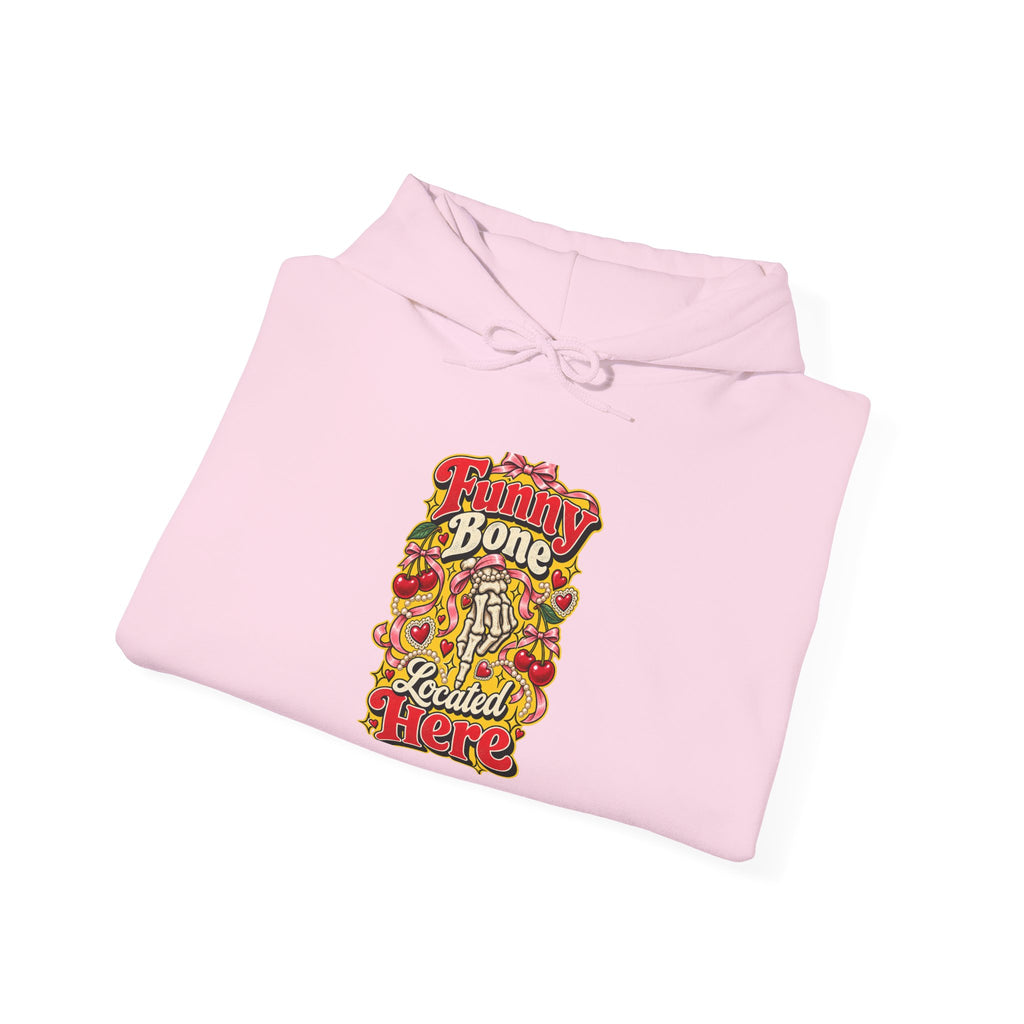 Funny Bone Located Here Funny Sarcastic Hoodie