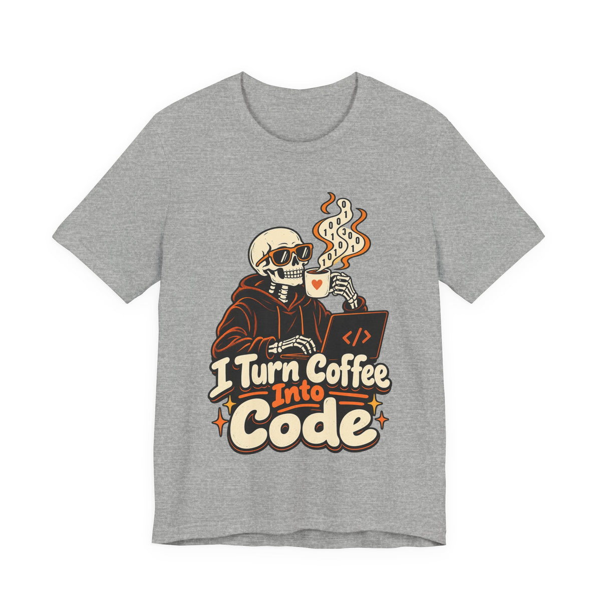 I Turn Coffee Into Code Funny Programmer T-Shirt