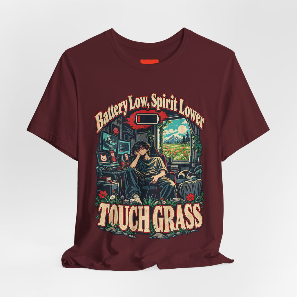 Battery Low, Spirit Lower Funny Self-Deprecating T-Shirt