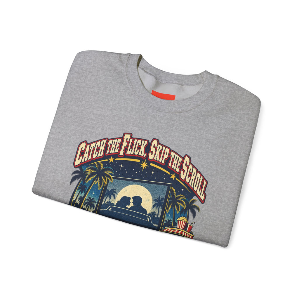 Catch the Flick, Skip the Scroll Funny Programmer Sweatshirt