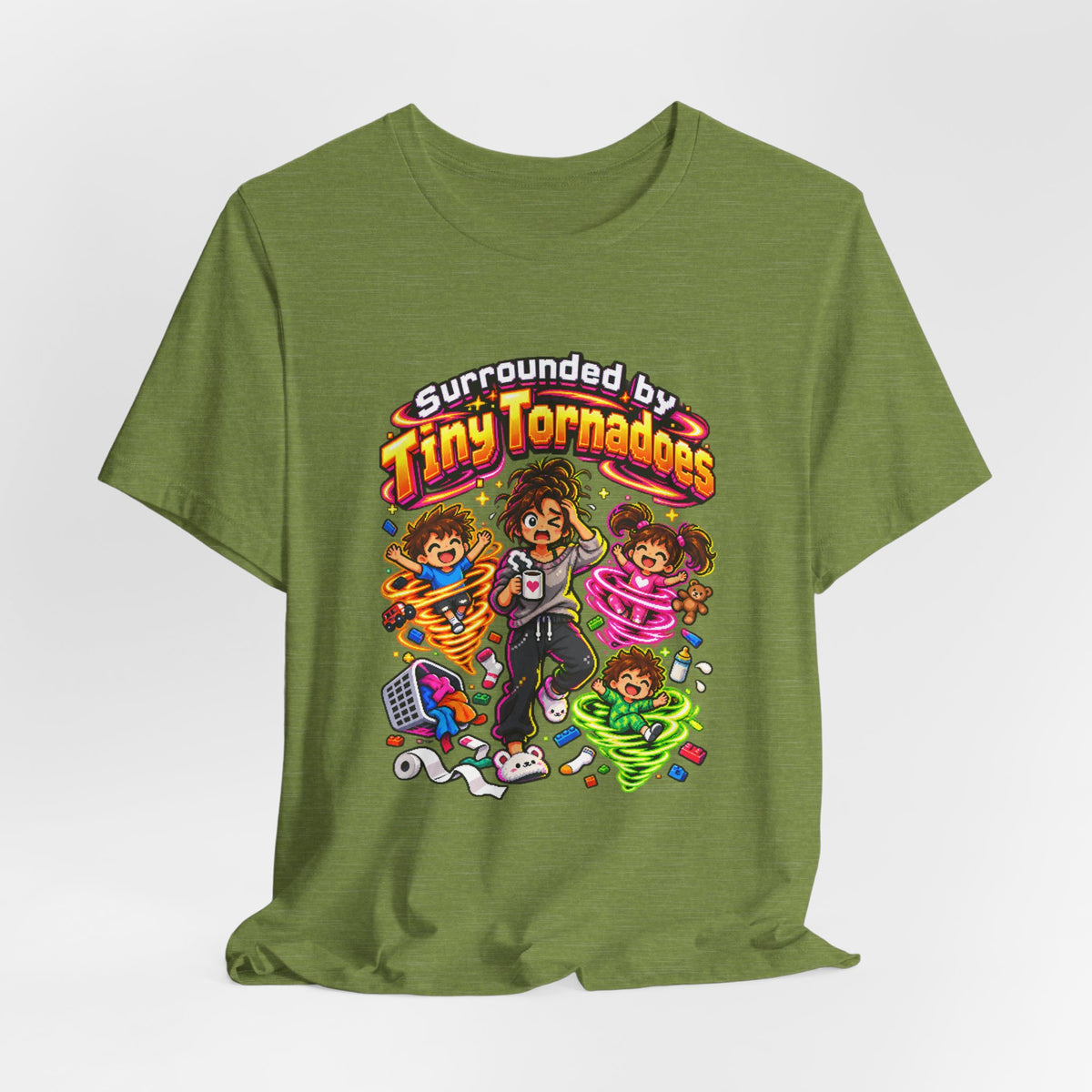 Surrounded by Tiny Tornadoes Funny Parent T-Shirt