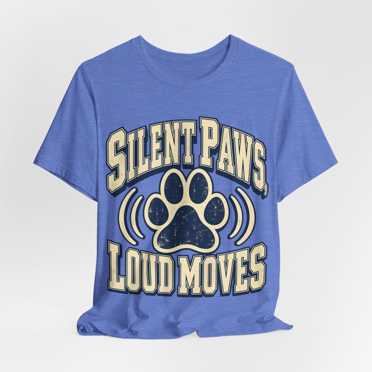 Silent Paws, Loud Moves Funny Cat Lover T-Shirt