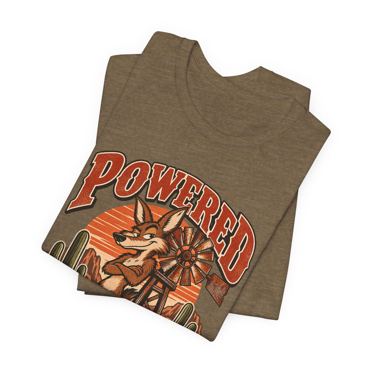 Powered By Passive Aggression Funny Western Ranch T-Shirt