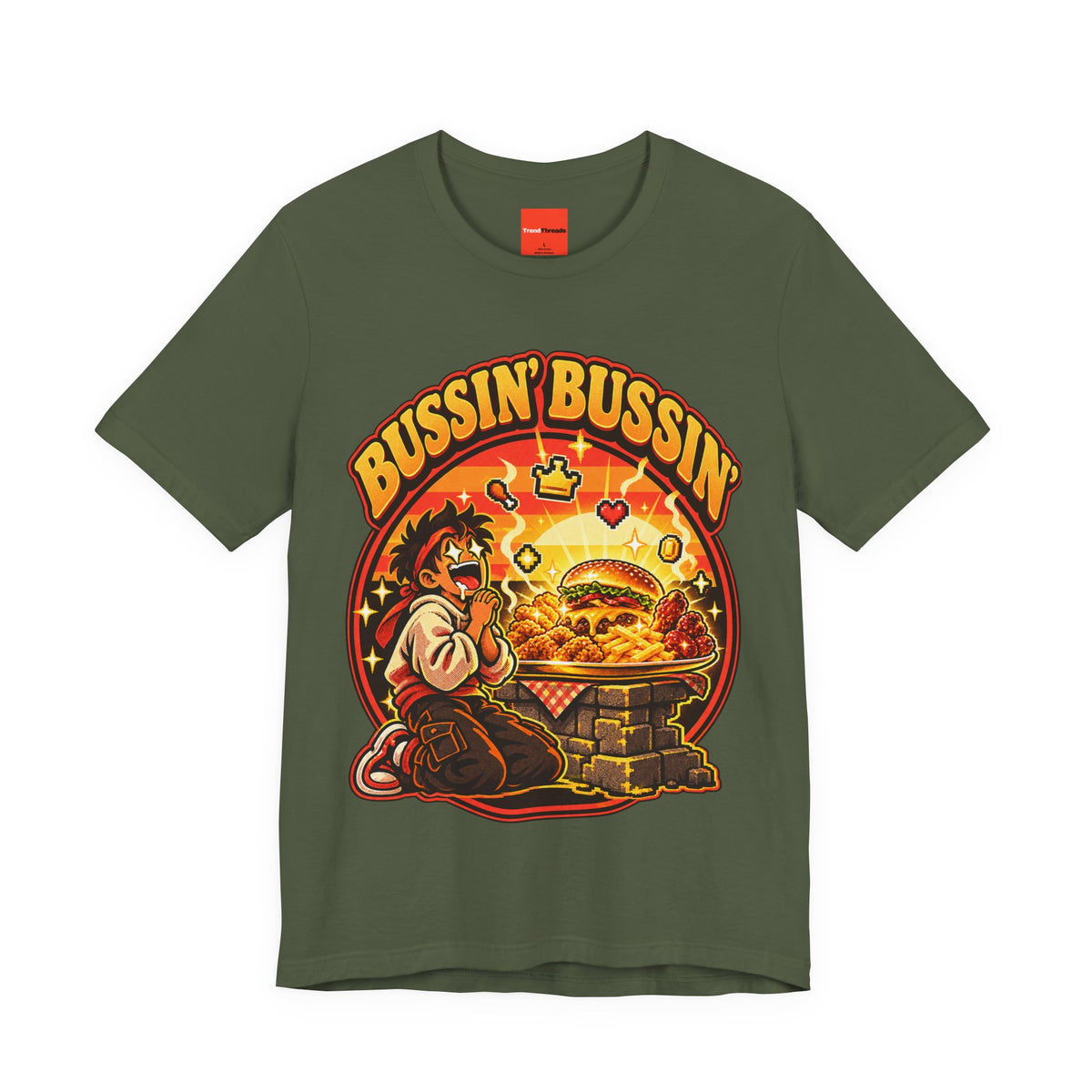 Bussin’ Bussin’ Funny Retro Vintage T-Shirt